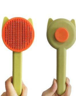 Pet Grooming Kit with Self-Cleaning Brush