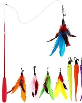 2 Retractable Wand with 9 Feather Refills Catcher