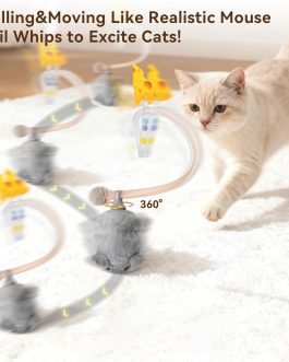 Interactive Rolling Cat Toy with Motion Sensor