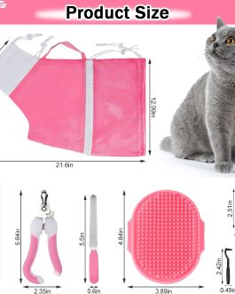 Cat Washing Bag 10-Piece Grooming Set
